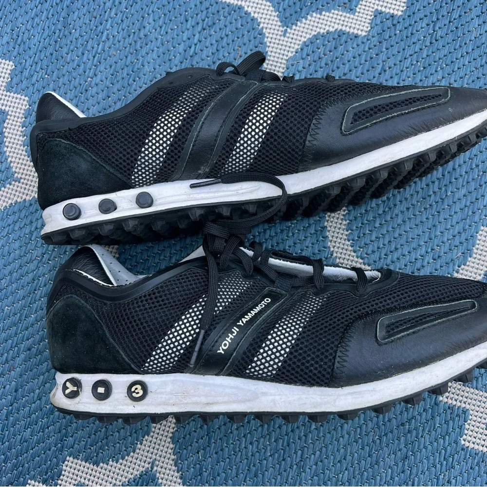 y3 yohji yamamoto Mens ADIDAS sneaker black Size 10.5 mesh 779001